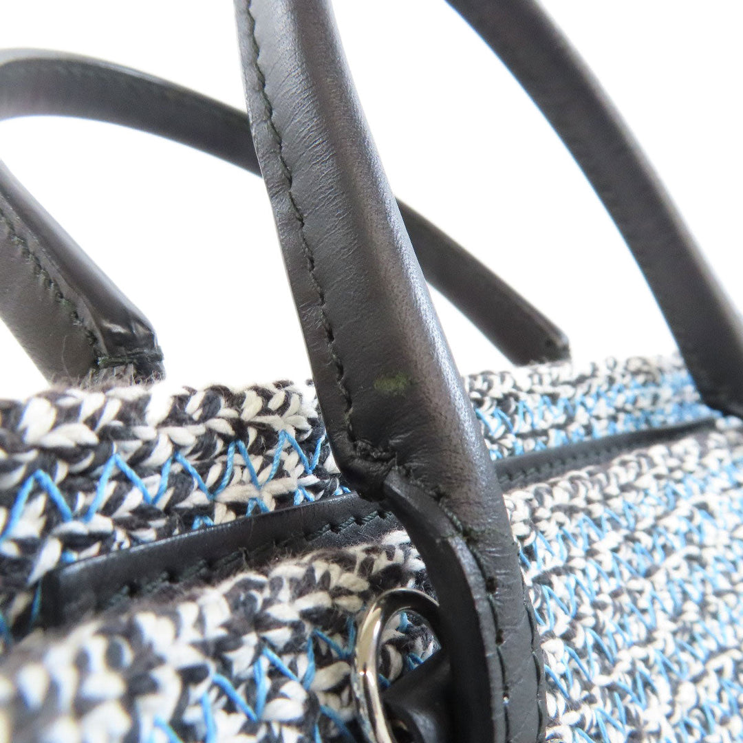 BALENCIAGA Handbag 410790 Cotton, Leather black Jig Zucker Mini Hippo Women Used Authentic