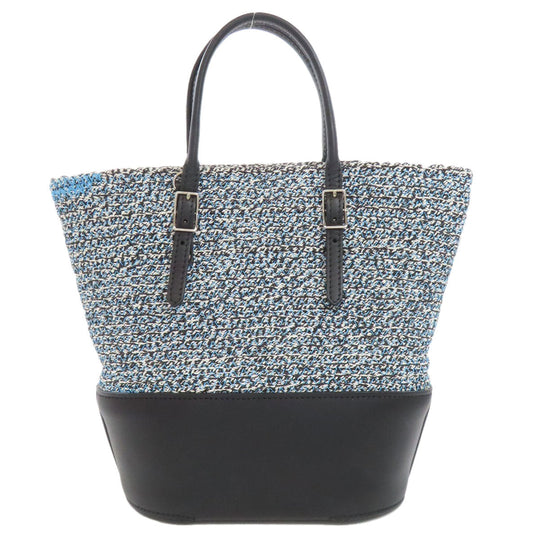 BALENCIAGA Handbag 410790 Cotton, Leather black Jig Zucker Mini Hippo Women Used Authentic