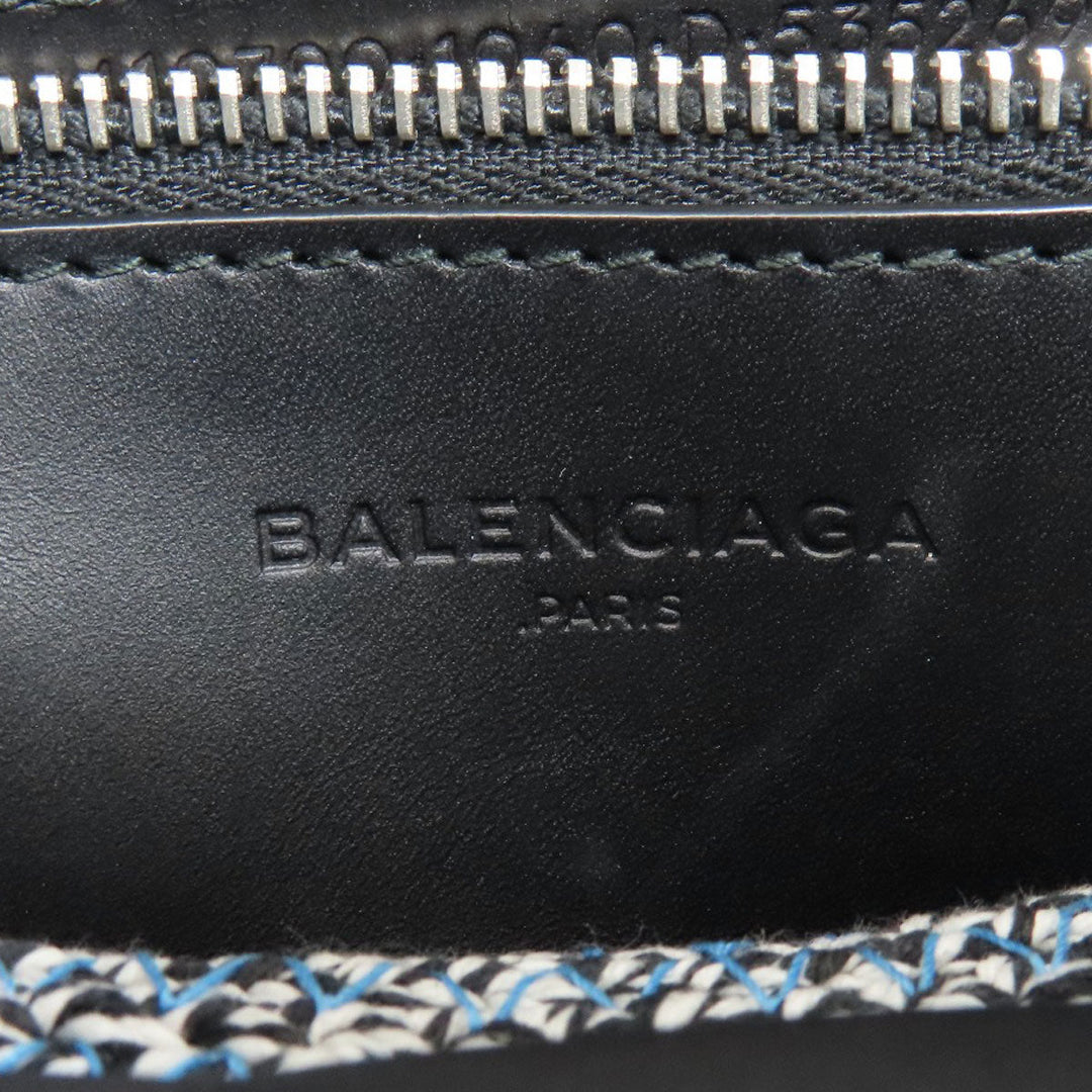 BALENCIAGA Handbag 410790 Cotton, Leather black Jig Zucker Mini Hippo Women Used Authentic