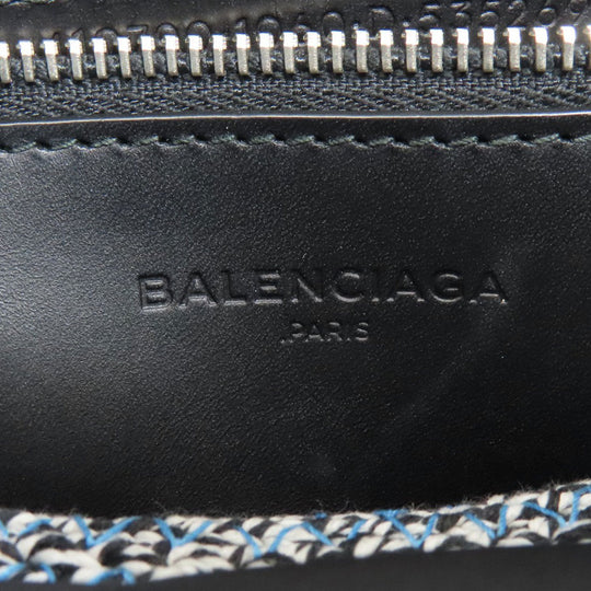 BALENCIAGA Handbag 410790 Cotton, Leather black Jig Zucker Mini Hippo Women Used Authentic