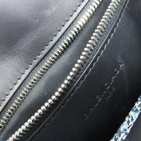 BALENCIAGA Handbag 410790 Cotton, Leather black Jig Zucker Mini Hippo Women Used Authentic