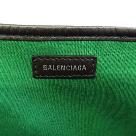 BALENCIAGA Handbag 339933 wool green Navy kabas S Women Used Authentic