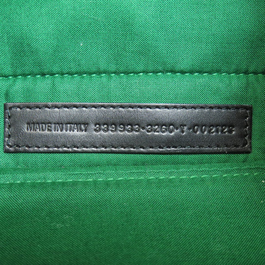 BALENCIAGA Handbag 339933 wool green Navy kabas S Women Used Authentic