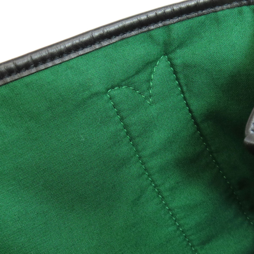 BALENCIAGA Handbag 339933 wool green Navy kabas S Women Used Authentic