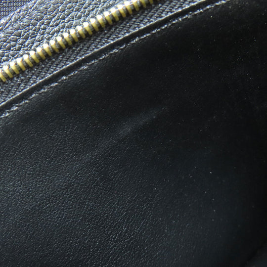 LOUIS VUITTON Long Wallet Purse M64805 Ann Platt black Zippy wallet Women Used Authentic