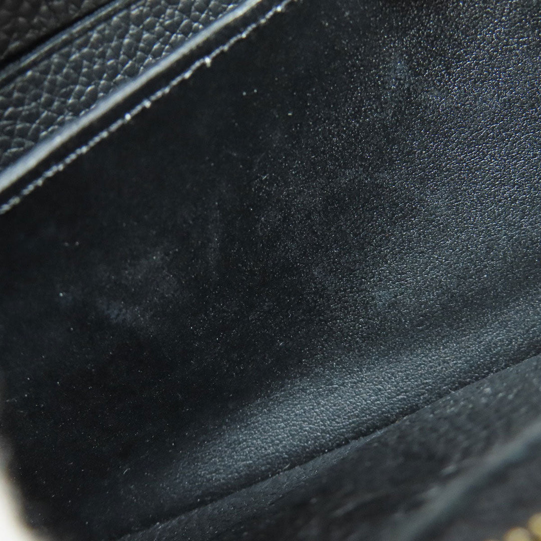 LOUIS VUITTON Long Wallet Purse M62458 Ann Platt black Portefeuille Mtis Women Used Authentic