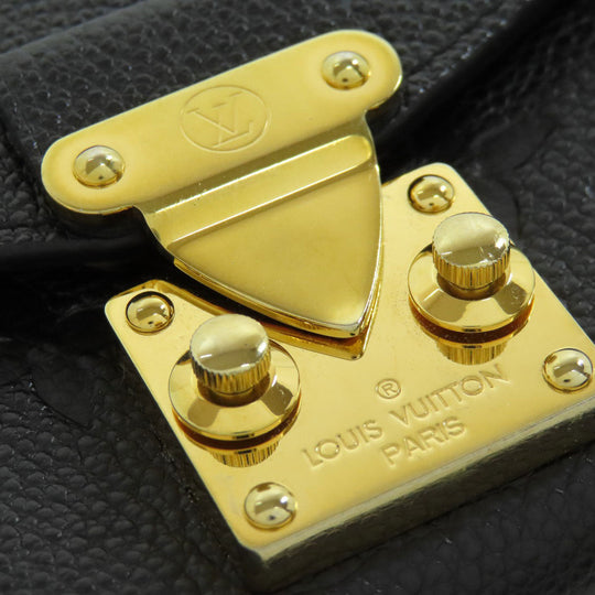 LOUIS VUITTON Long Wallet Purse M62458 Ann Platt black Portefeuille Mtis Women Used Authentic