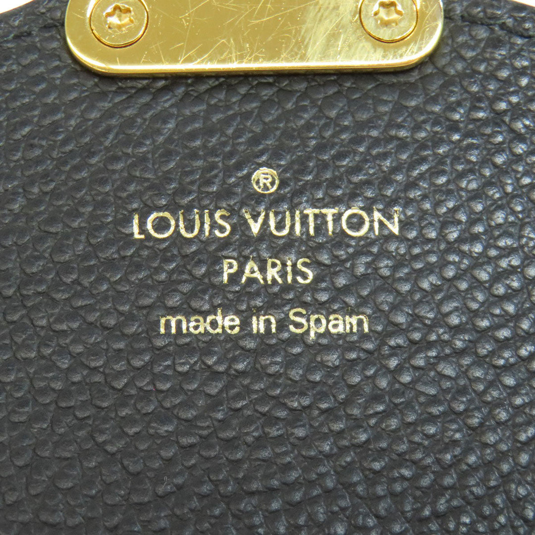 LOUIS VUITTON Long Wallet Purse M62458 Ann Platt black Portefeuille Mtis Women Used Authentic