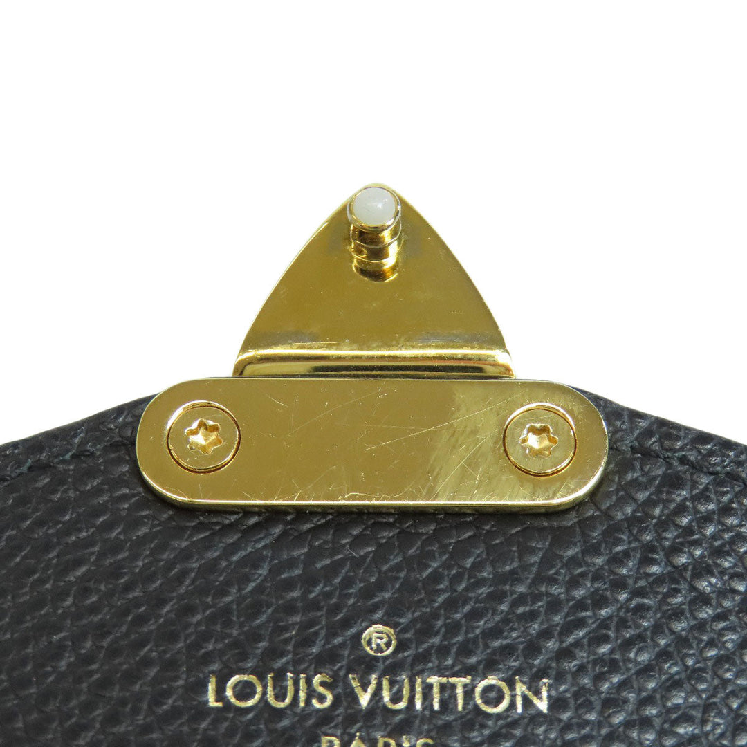 LOUIS VUITTON Long Wallet Purse M62458 Ann Platt black Portefeuille Mtis Women Used Authentic