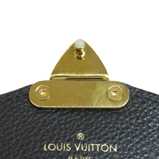 LOUIS VUITTON Long Wallet Purse M62458 Ann Platt black Portefeuille Mtis Women Used Authentic