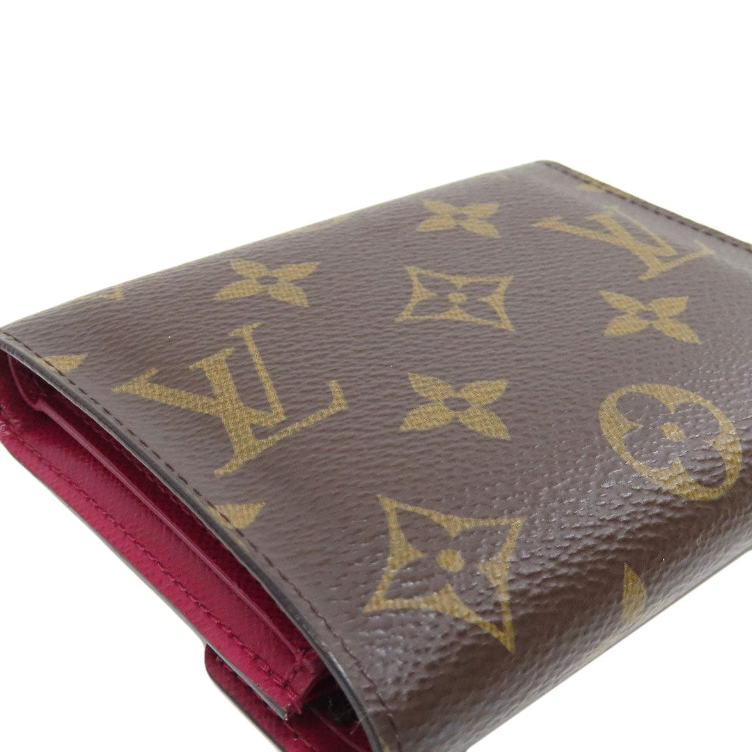 LOUIS VUITTON Bifold Wallet M41938 Monogram canvas Brown Portefeuille Victorine Women Used Authentic