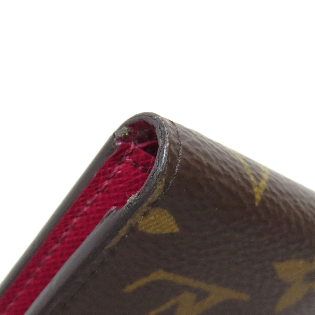LOUIS VUITTON Bifold Wallet M41938 Monogram canvas Brown Portefeuille Victorine Women Used Authentic