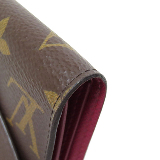 LOUIS VUITTON Bifold Wallet M41938 Monogram canvas Brown Portefeuille Victorine Women Used Authentic