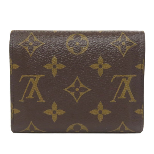 LOUIS VUITTON Bifold Wallet M41938 Monogram canvas Brown Portefeuille Victorine Women Used Authentic
