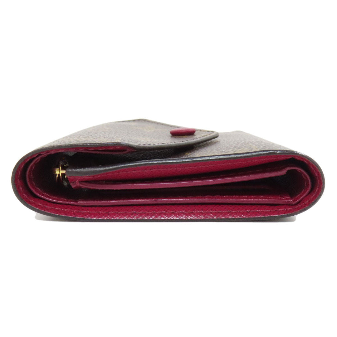 LOUIS VUITTON Bifold Wallet M41938 Monogram canvas Brown Portefeuille Victorine Women Used Authentic