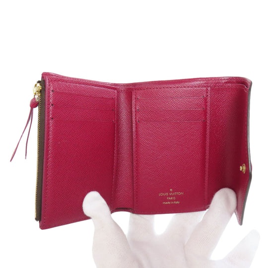 LOUIS VUITTON Bifold Wallet M41938 Monogram canvas Brown Portefeuille Victorine Women Used Authentic