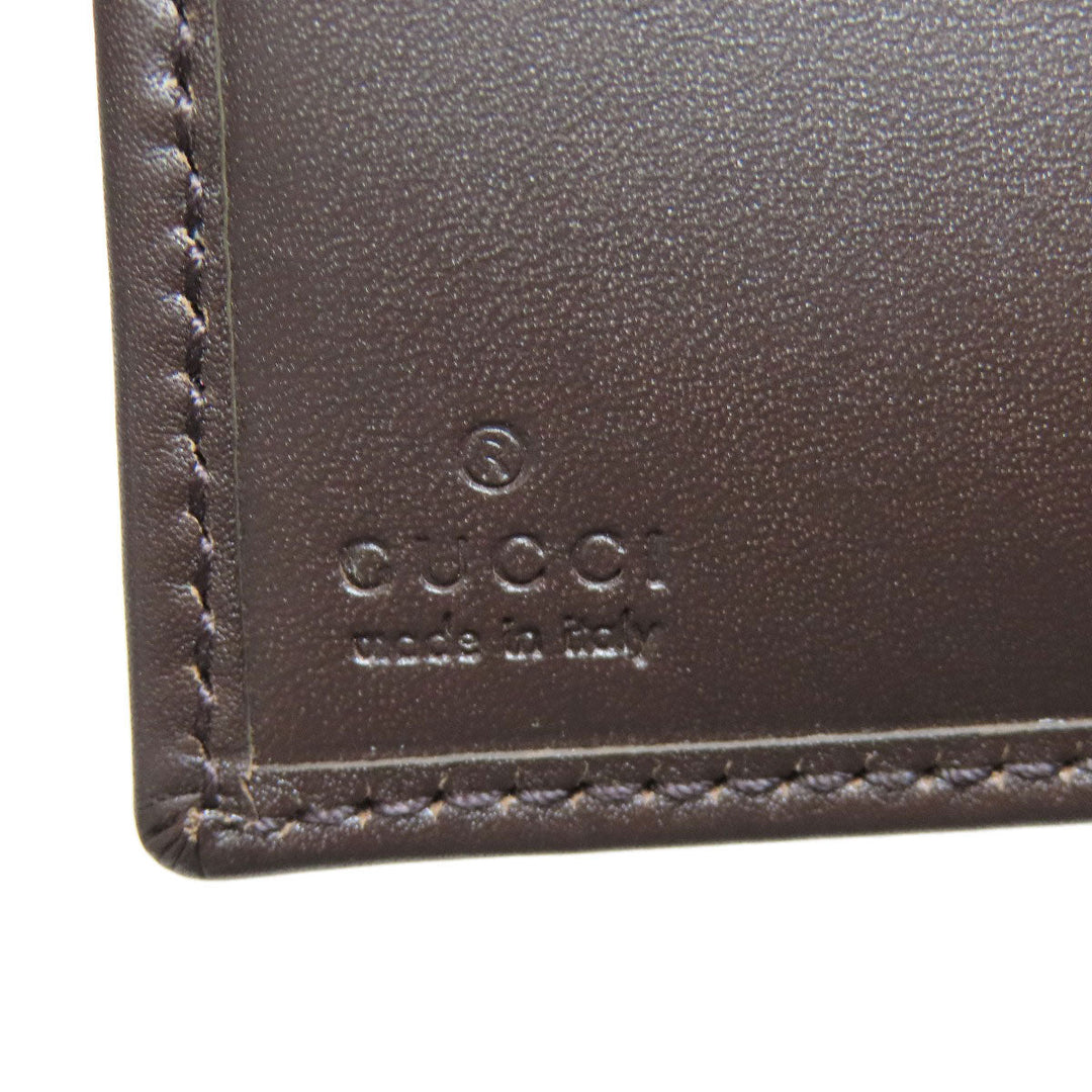GUCCI Bifold Wallet 295597 leather Brown Horsebit mens Used Authentic
