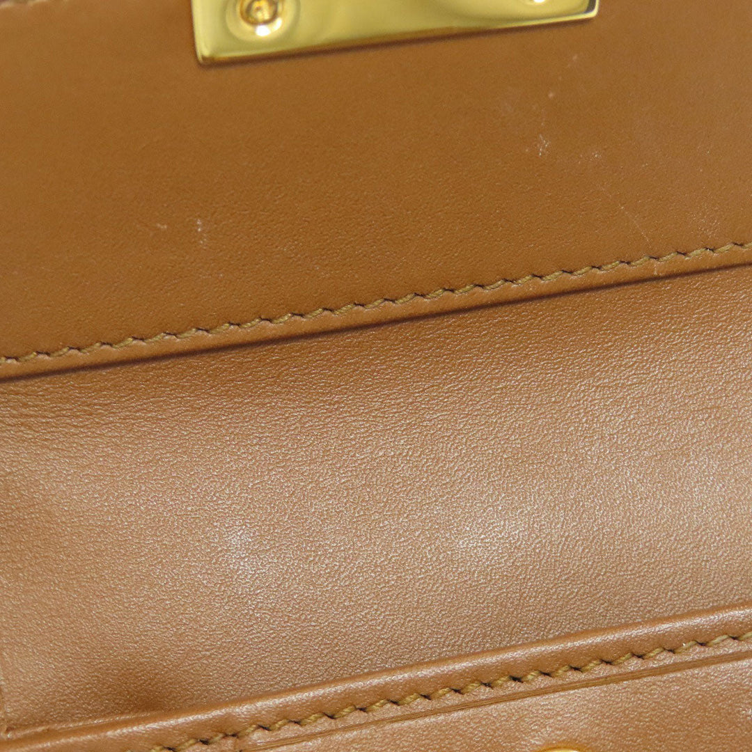 GUCCI Bifold Wallet 453155 PVC, Leather Brown GG Supreme Women Used Authentic