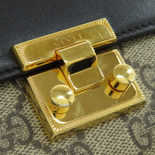 GUCCI Bifold Wallet 453155 PVC, Leather Brown GG Supreme Women Used Authentic