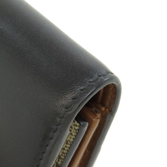 GUCCI Bifold Wallet 453155 PVC, Leather Brown GG Supreme Women Used Authentic