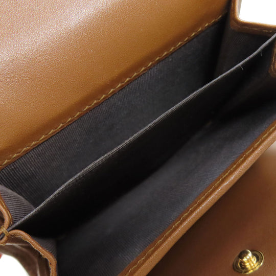 GUCCI Bifold Wallet 453155 PVC, Leather Brown GG Supreme Women Used Authentic