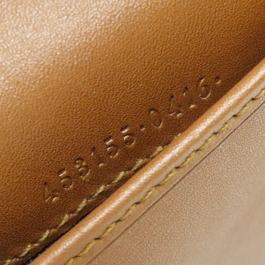 GUCCI Bifold Wallet 453155 PVC, Leather Brown GG Supreme Women Used Authentic