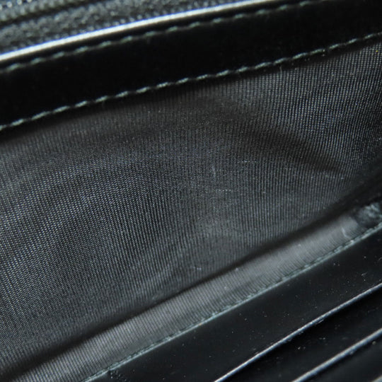 GUCCI Long Wallet Purse 547591 leather black logo Women Used Authentic