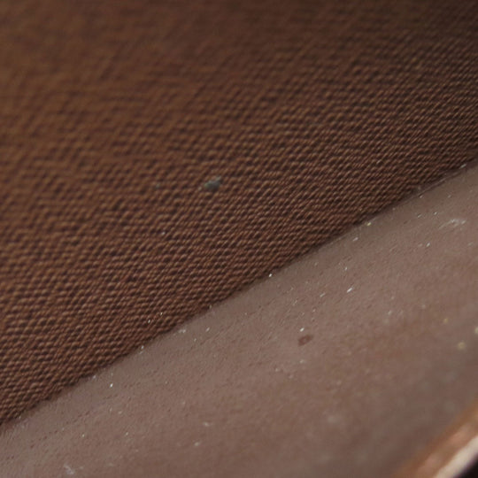 LOUIS VUITTON Long Wallet Purse N60015 Damier canvas Brown Zippy wallet old
