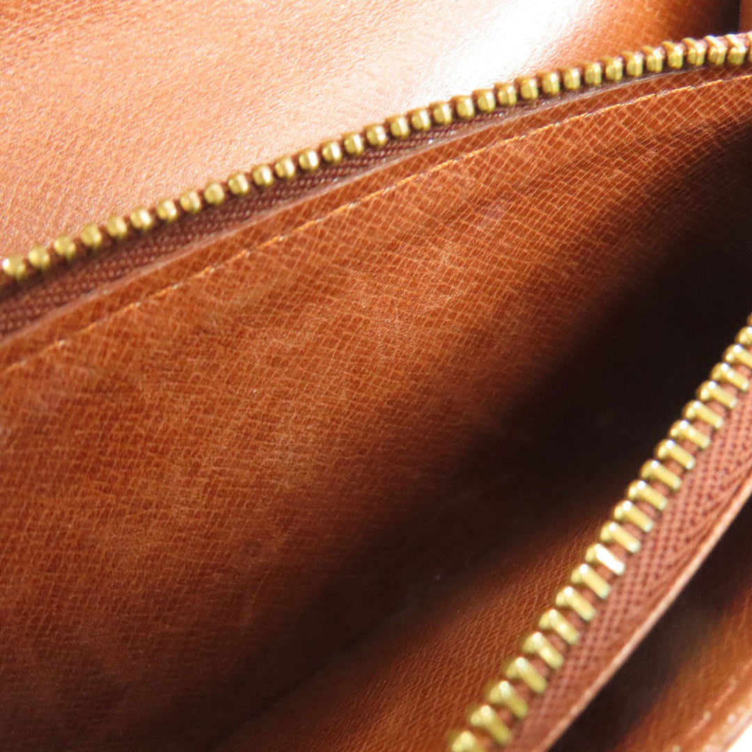 LOUIS VUITTON Bifold Wallet M61735 Monogram canvas Brown Portonet Zip Women Used Authentic