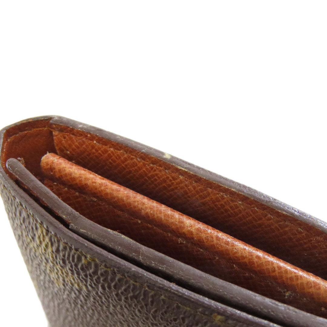 LOUIS VUITTON Bifold Wallet M61735 Monogram canvas Brown Portonet Zip Women Used Authentic