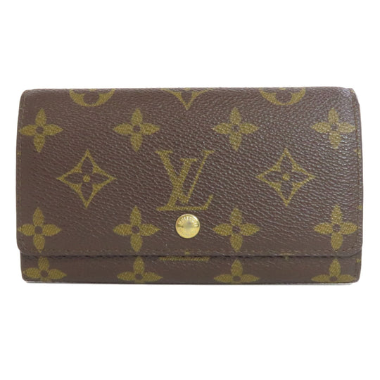 LOUIS VUITTON Bifold Wallet M61735 Monogram canvas Brown Portonet Zip Women Used Authentic