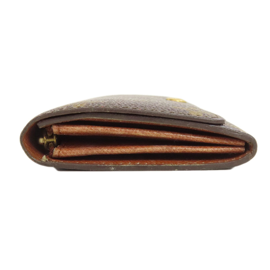 LOUIS VUITTON Bifold Wallet M61735 Monogram canvas Brown Portonet Zip Women Used Authentic