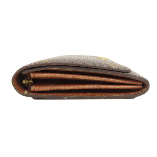 LOUIS VUITTON Bifold Wallet M61735 Monogram canvas Brown Portonet Zip Women Used Authentic
