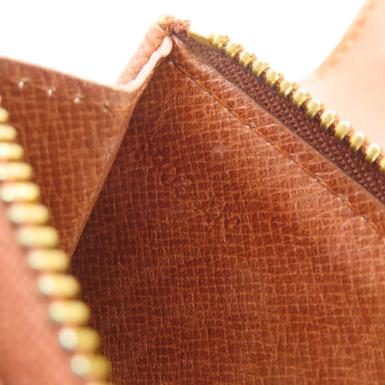 LOUIS VUITTON Bifold Wallet M61735 Monogram canvas Brown Portonet Zip Women Used Authentic
