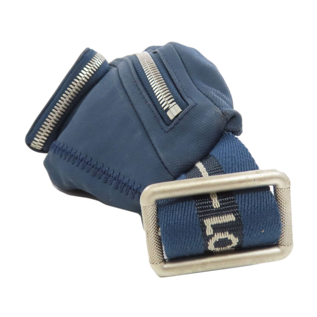 LOUIS VUITTON Hip bag M80706 Nylon Navy Louis Vuitton Cup Misen Women Used Authentic