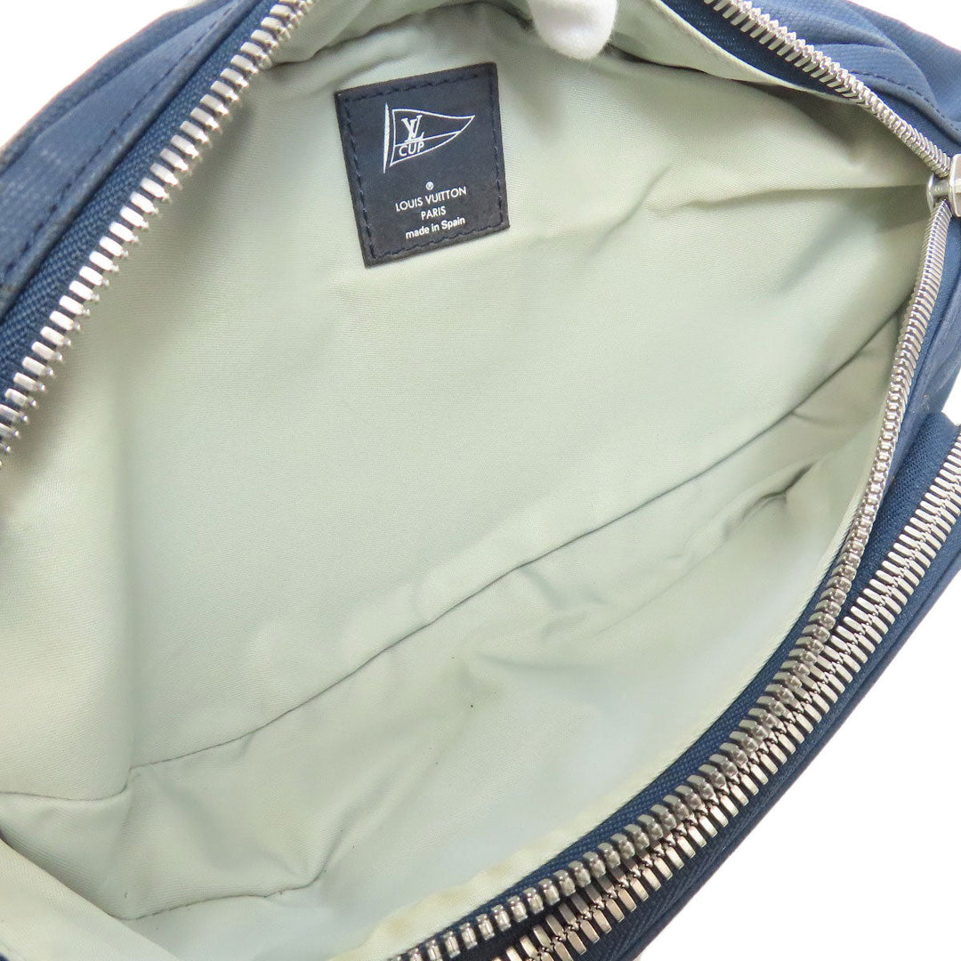 LOUIS VUITTON Hip bag M80706 Nylon Navy Louis Vuitton Cup Misen Women Used Authentic