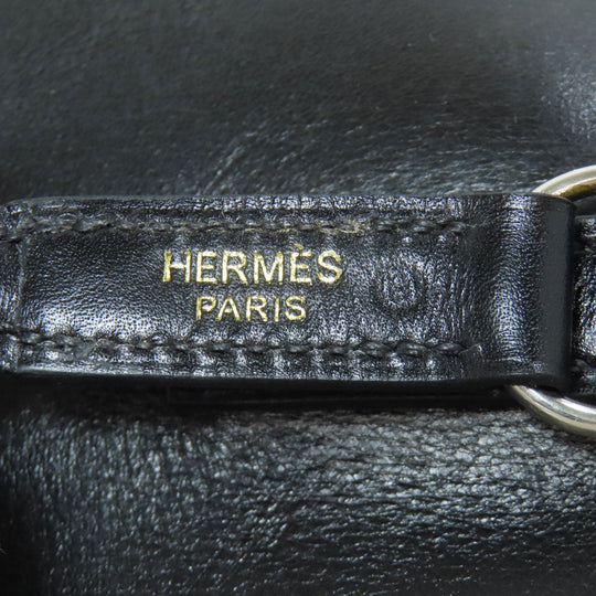 HERMES Shoulder Bag Calfskin black Trim 31 Gold Metal Women Used Authentic