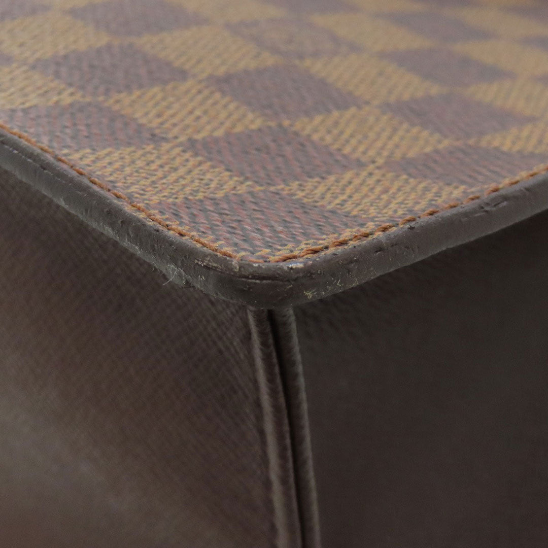 LOUIS VUITTON Tote Bag N51145 Damier canvas Brown Venice PM Women Used Authentic