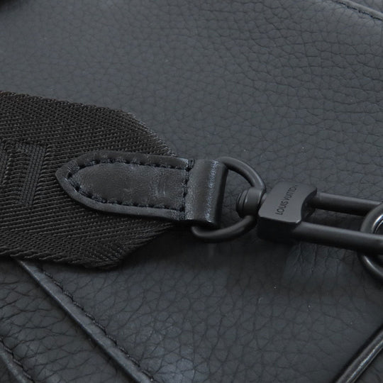 LOUIS VUITTON Sling bag M58495 Taurillon Clemence black Christopher XS Women Used Authentic