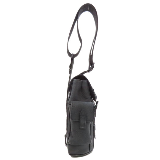 LOUIS VUITTON Sling bag M58495 Taurillon Clemence black Christopher XS Women Used Authentic