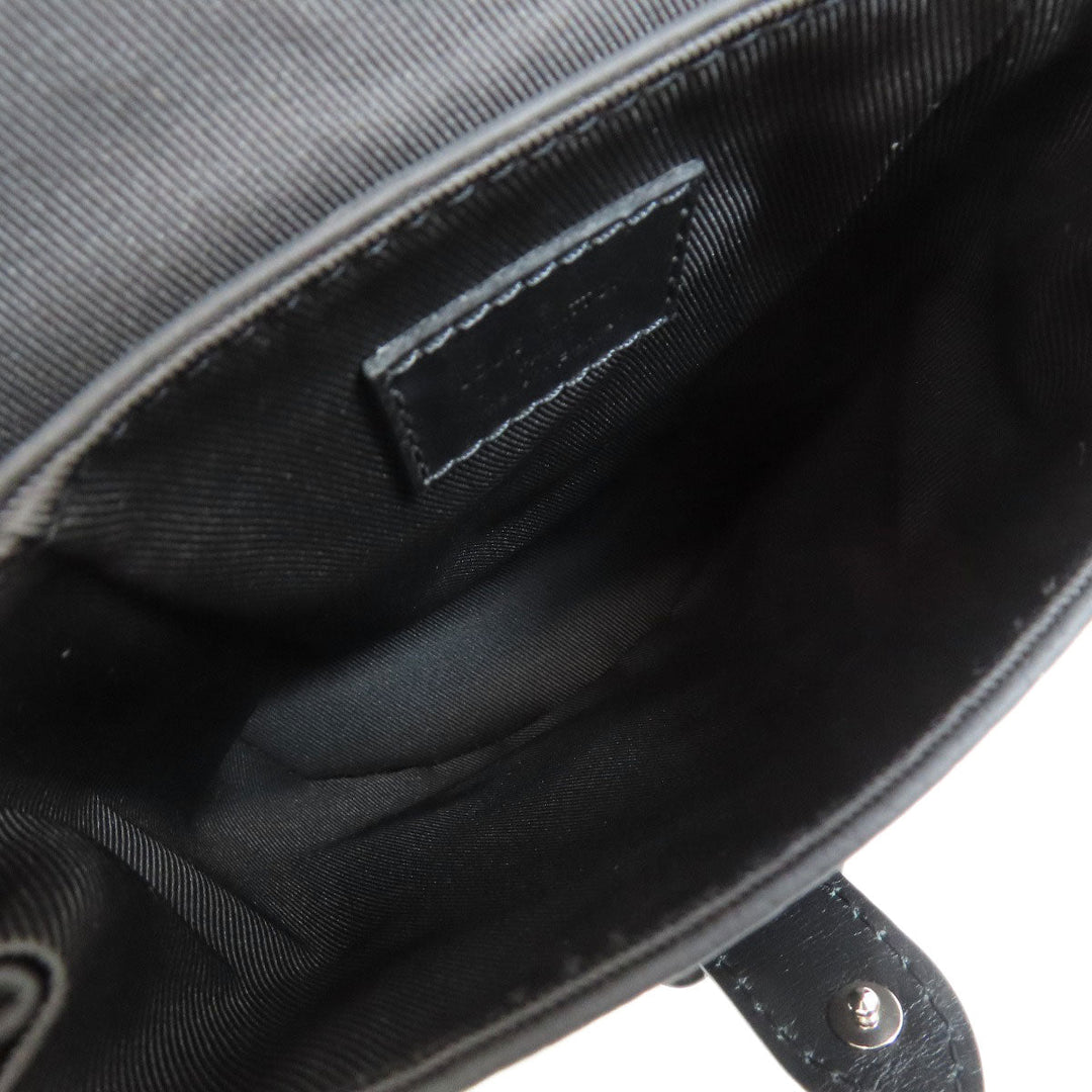 LOUIS VUITTON Sling bag M58495 Taurillon Clemence black Christopher XS Women Used Authentic