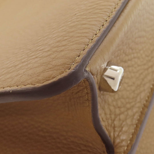 FENDI Handbag Calfskin Brown Peek-A-Boo Icy You Women Used Authentic