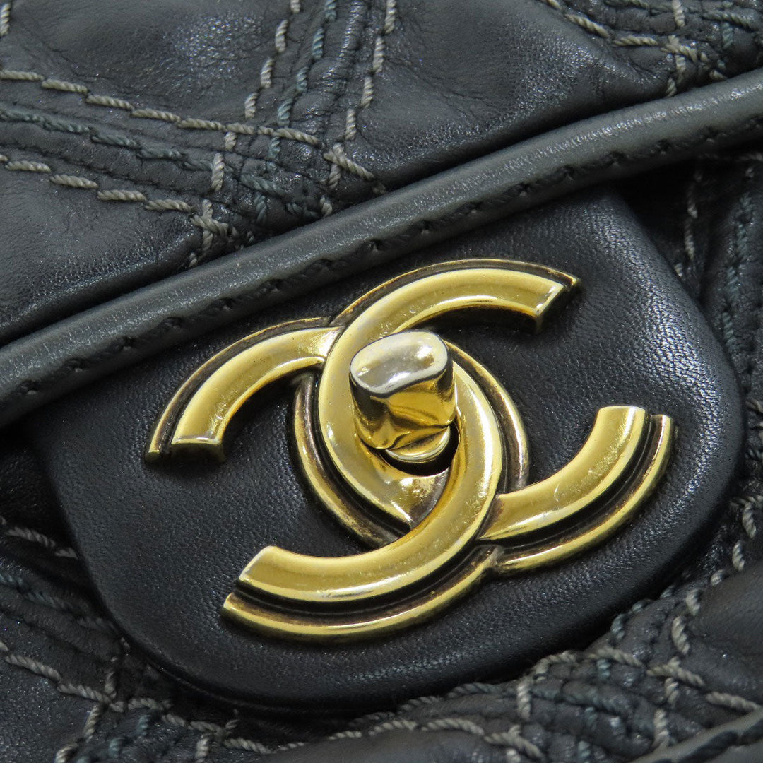 CHANEL Shoulder Bag Calfskin black ChainShoulder COCO Mark Gold Metal Women Used Authentic