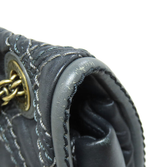 CHANEL Shoulder Bag Calfskin black ChainShoulder COCO Mark Gold Metal Women Used Authentic