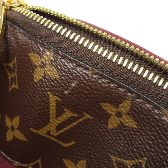 LOUIS VUITTON Handbag M44359 Monogram canvas Brown Flower Zip Tote PM Women Used Authentic