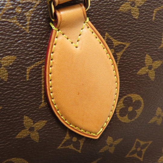 LOUIS VUITTON Handbag M44359 Monogram canvas Brown Flower Zip Tote PM Women Used Authentic