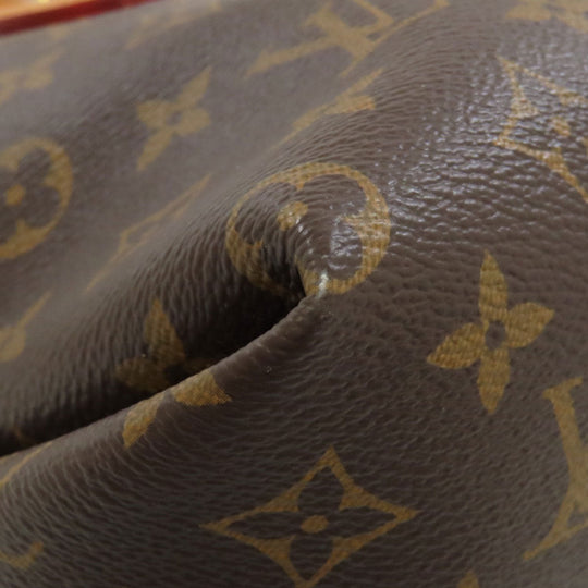 LOUIS VUITTON Handbag M44359 Monogram canvas Brown Flower Zip Tote PM Women Used Authentic