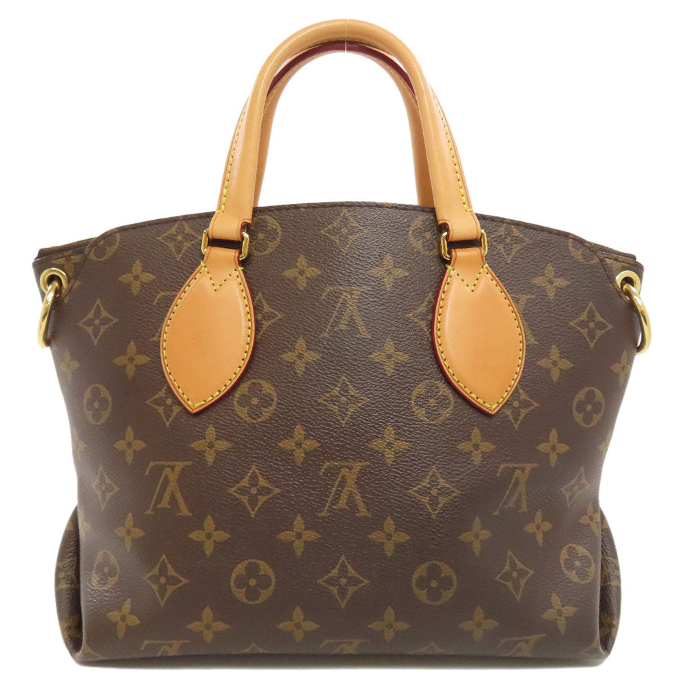 LOUIS VUITTON Handbag M44359 Monogram canvas Brown Flower Zip Tote PM Women Used Authentic