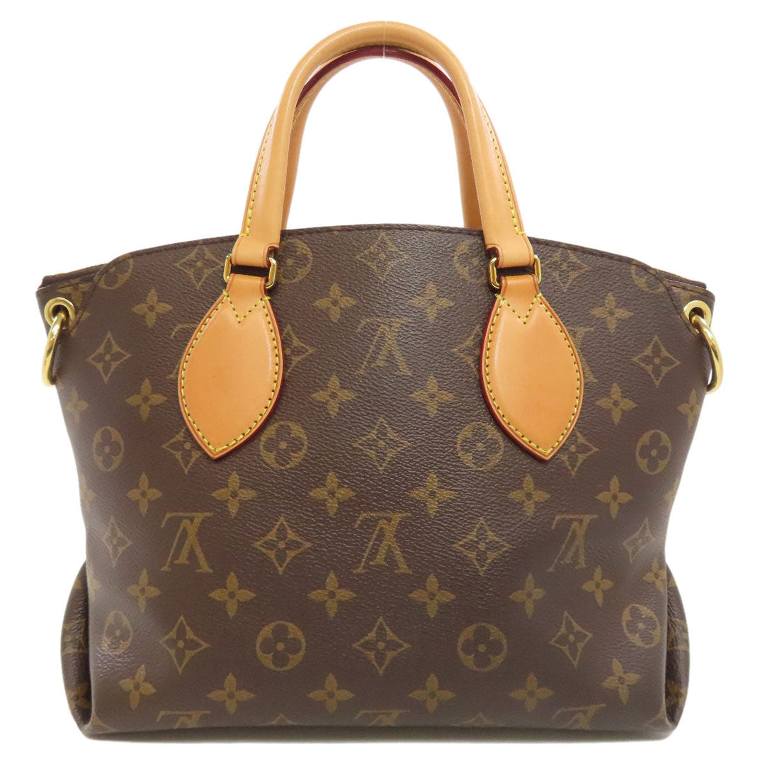 LOUIS VUITTON Handbag M44359 Monogram canvas Brown Flower Zip Tote PM Women Used Authentic