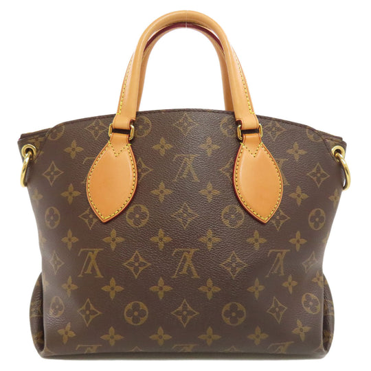 LOUIS VUITTON Handbag M44359 Monogram canvas Brown Flower Zip Tote PM Women Used Authentic